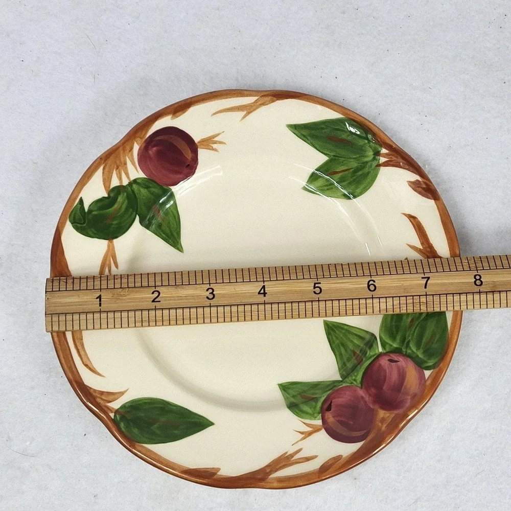 Franciscan Apple Bread and Butter Plate 8 Inch Made in England Hand Painted